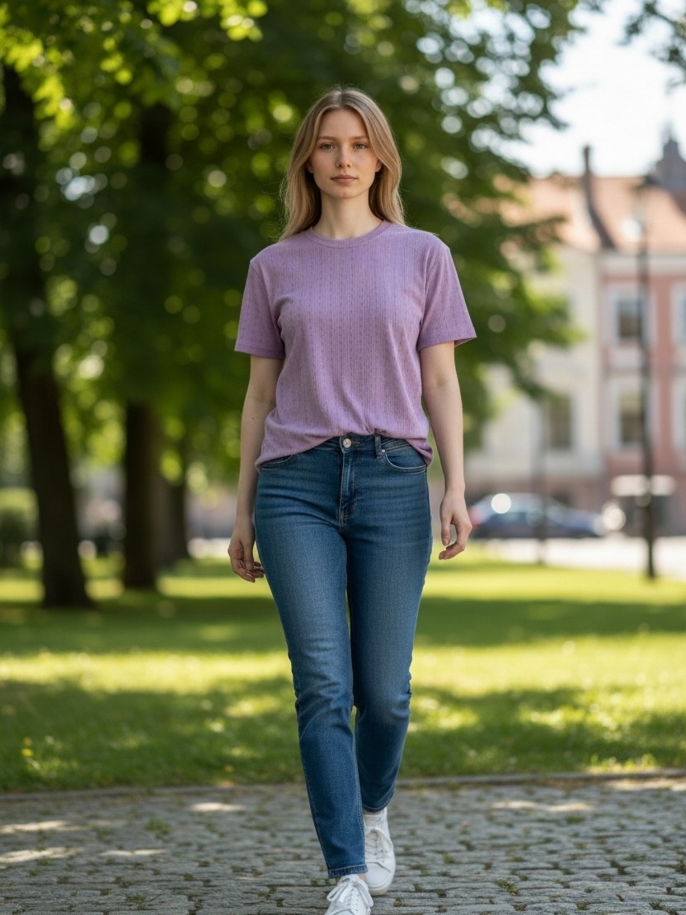 Jessica Simpson Lavender Short-Sleeve Tee